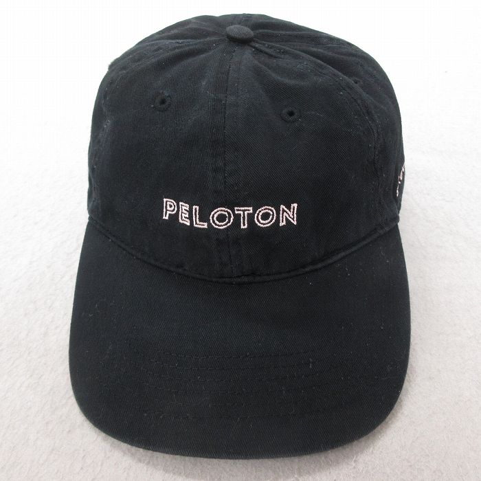 【20%OFF】中古 キャップ PELOTON 刺繍 コットン黒 ブラック 25jul23