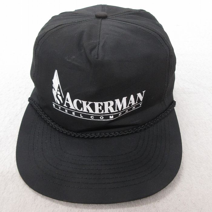 中古 キャップ ACKERMAN 黒 ブラック 25jul23