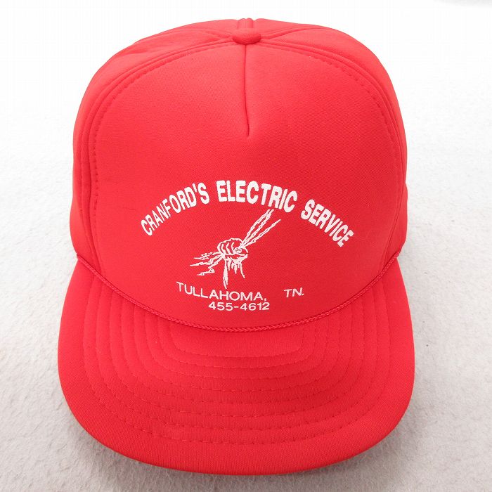 中古 メッシュ キャップ エレクトリック 赤 レッド 25jul23