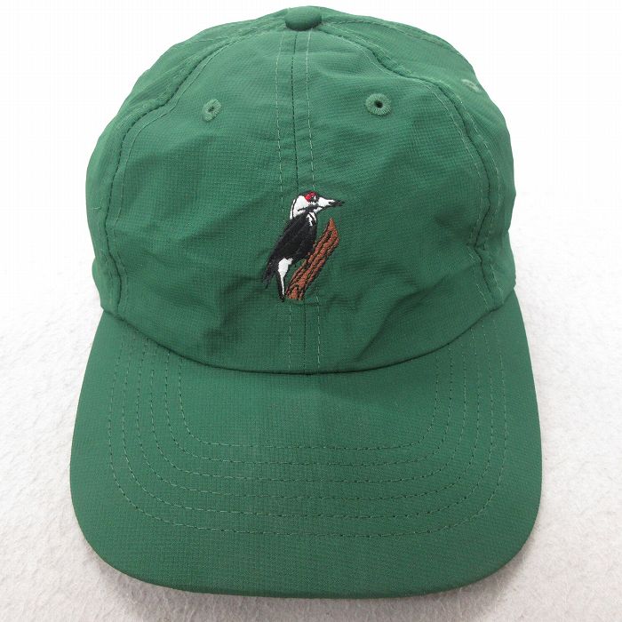 中古 キャップ 鳥 刺繍 緑 グリーン 25jul23