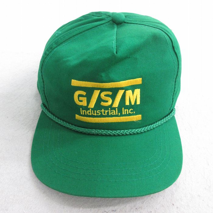 中古 キャップ 80年代 80s GSM 緑 グリーン 25jul28