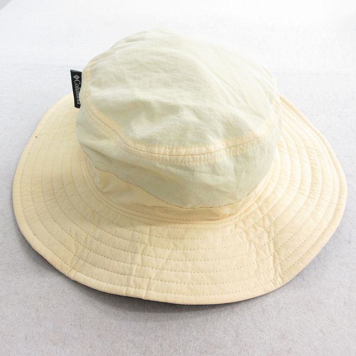 中古 コロンビア COLUMBIA サファリ ハット 90年代 90s 薄黄 イエロー 【spe】 25jul28