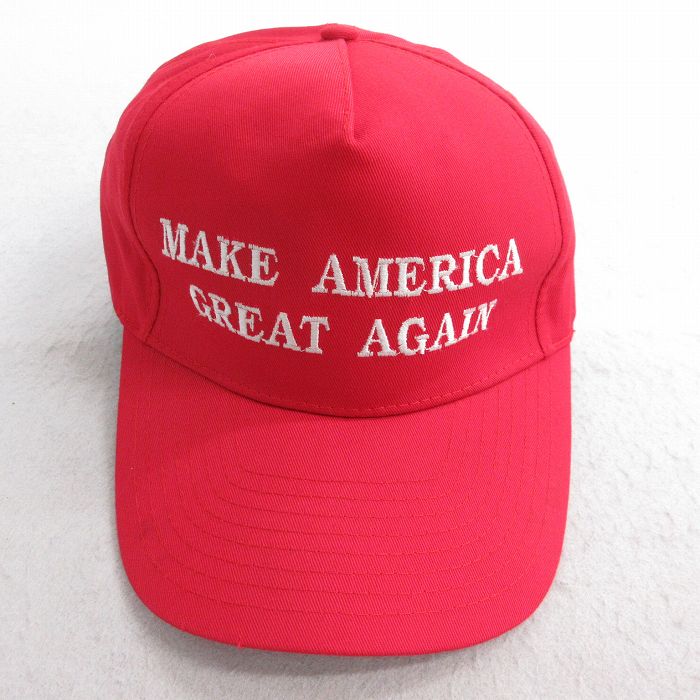 中古 キャップ 90年代 90s MAKE AMERICAN 赤 レッド 25jul28