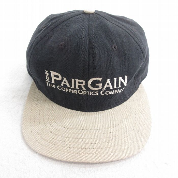 【20%OFF】中古 キャップ 90年代 90s PAIR GAIN っ雌雄 ツートンカラー USA製 黒他 ブラック 25jul28