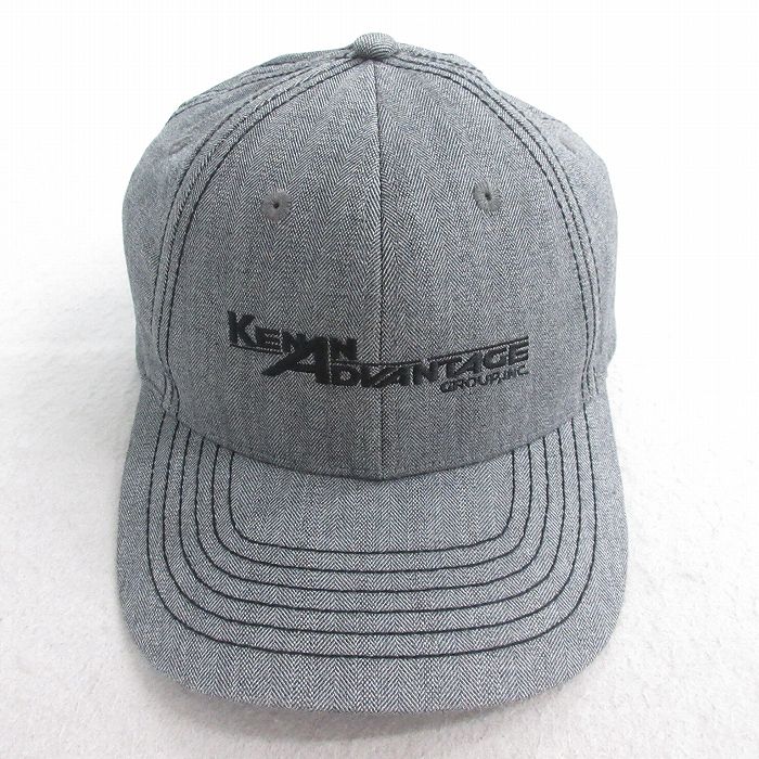 中古 キャップ KENVAN ADVANTAGE 刺繍 ヘリンボーン グレー 25jul28