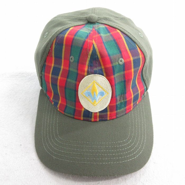 中古 キャップ ボーイスカウト 刺繍 緑系他 グリーン 25jul28