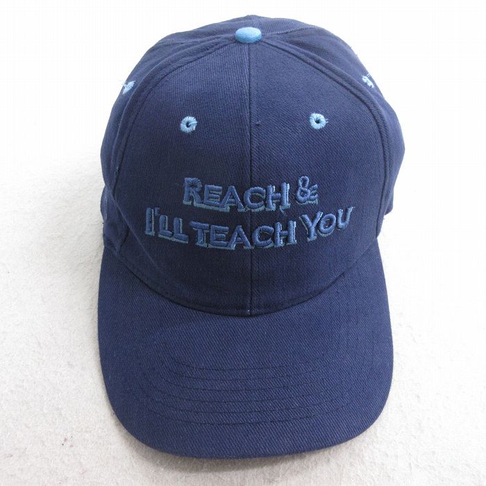中古 キャップ REACH 刺繍 コットン 紺 ネイビー 25jul29