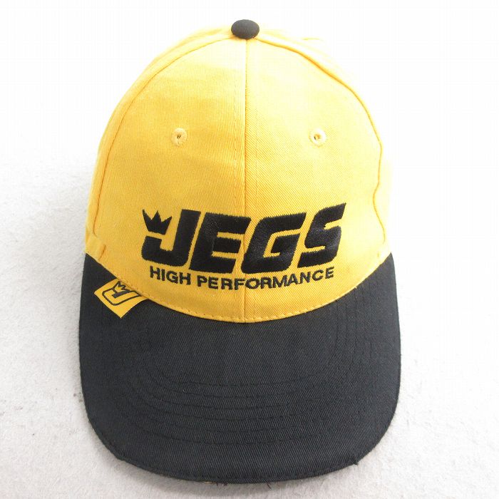 【50%OFF】中古 キャップ JEGS 刺繍 ツートンカラー 黄他 イエロー 25jul29