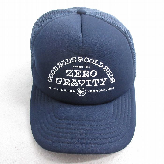 中古 メッシュ キャップ 00年代 00s ZERO GRAVITY 紺 ネイビー 25jul31