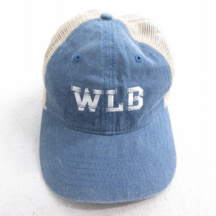 中古 OTTO メッシュ キャップ WLB ツートンカラー 薄紺他 ネイビー 25aug01
