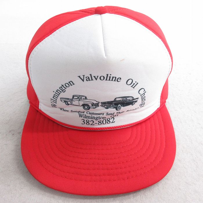 中古 キャップ 90年代 90s Wilmington 車 ツートンカラー 赤他 レッド 25aug01