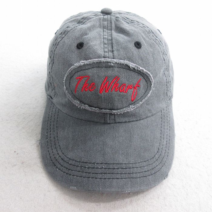 【50%OFF】中古 キャップ 00年代 00s The Wharf コットン グレー 25aug01