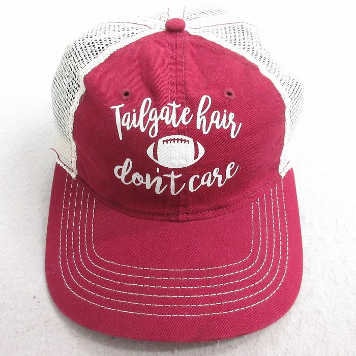 中古 メッシュ キャップ フットボール ツートンカラー エンジ他 25aug01