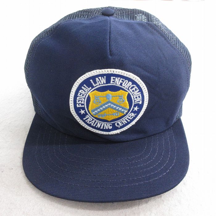 【20%OFF】中古 メッシュ キャップ 90年代 90s FEDERAL LAW 刺? USA製 紺 ネイビー 【spe】 25aug01