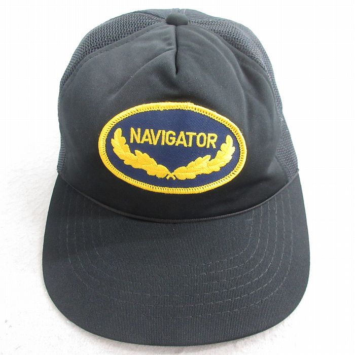 中古 メッシュ キャップ 90年代 90s NAVIGATOR 黒 ブラック 25aug01