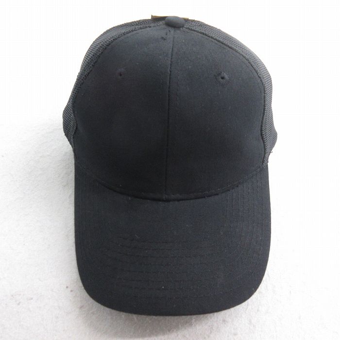 中古 メッシュ キャップ デッドストック 黒 ブラック 25aug01