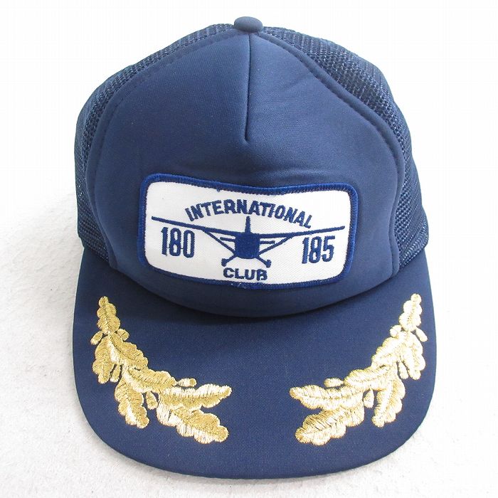 【20%OFF】中古 メッシュ キャップ INTERNATIONAL 紺 ネイビー 25aug01