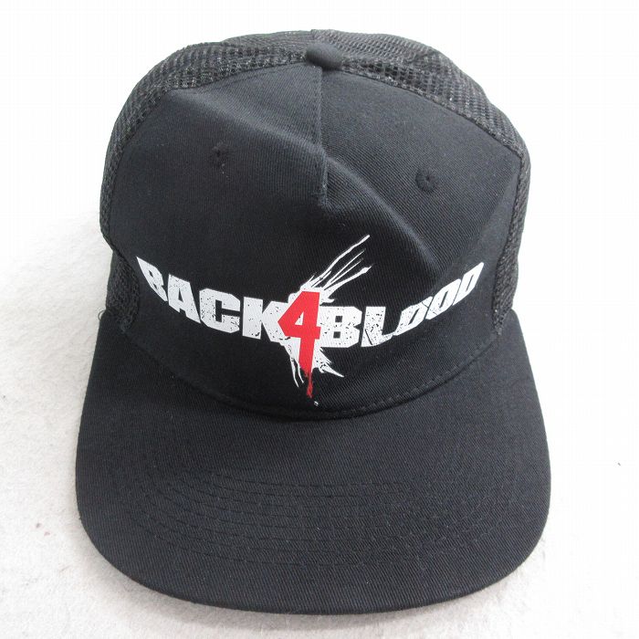 中古 メッシュ キャップ ゲーム Back 4 Blood 黒 ブラック 25aug01