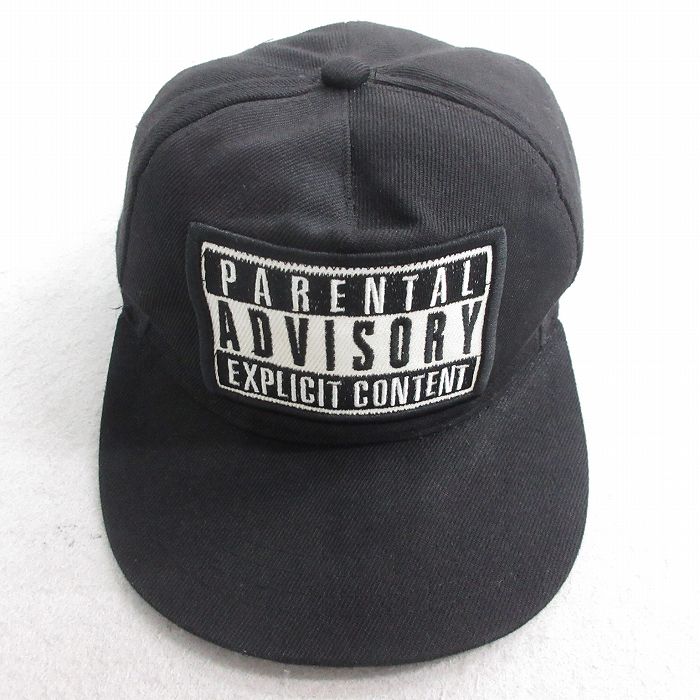 中古 キャップ PARENTAL ADVISORY 黒 ブラック 【spe】 25aug02