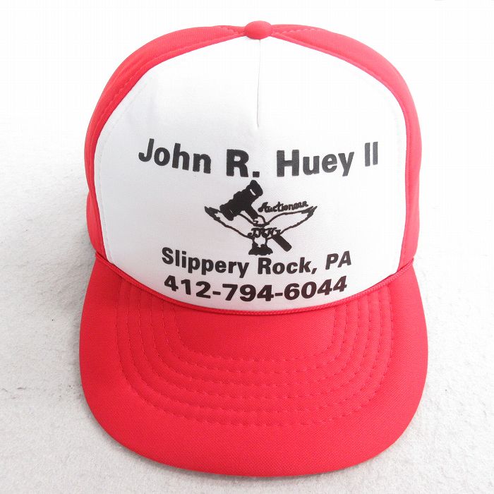 【50%OFF】中古 キャップ 90年代 90s John R ツートンカラー 赤他 レッド 25aug02