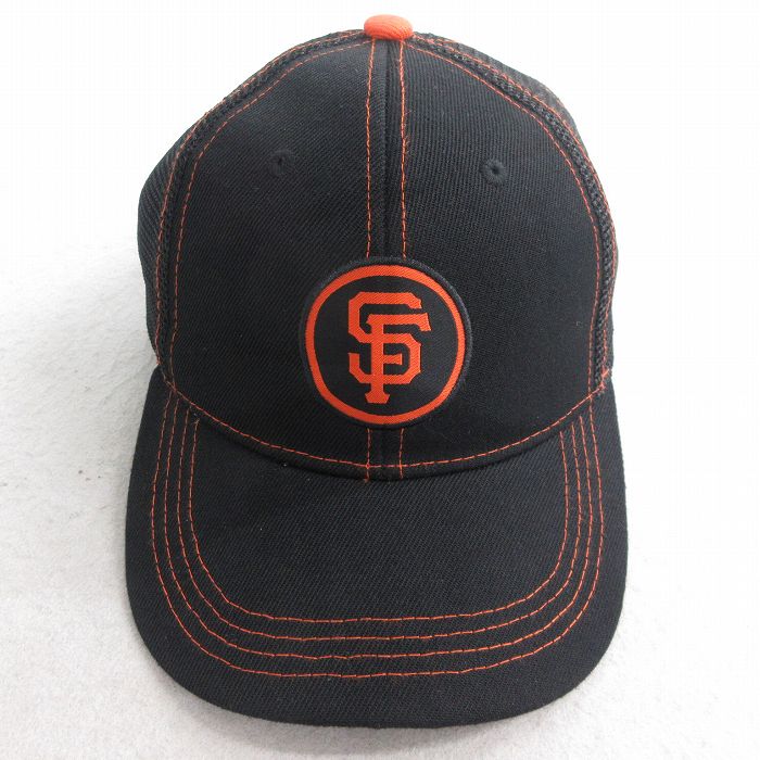 中古 メッシュ キャップ MLB サンフランシスコジャイアンツ 黒 ブラック メジャーリーグ ベースボール 野球 25aug04