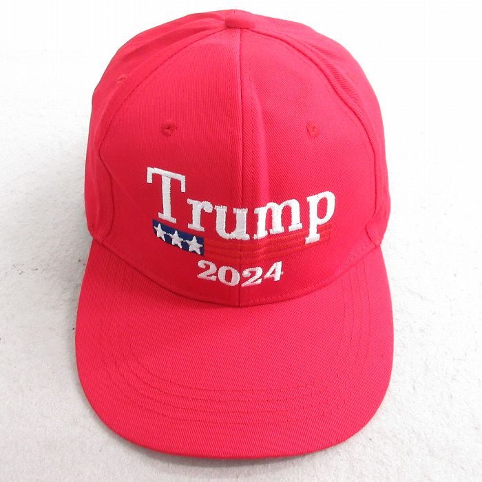 中古 キャップ トランプ 刺繍 赤 レッド 25aug04