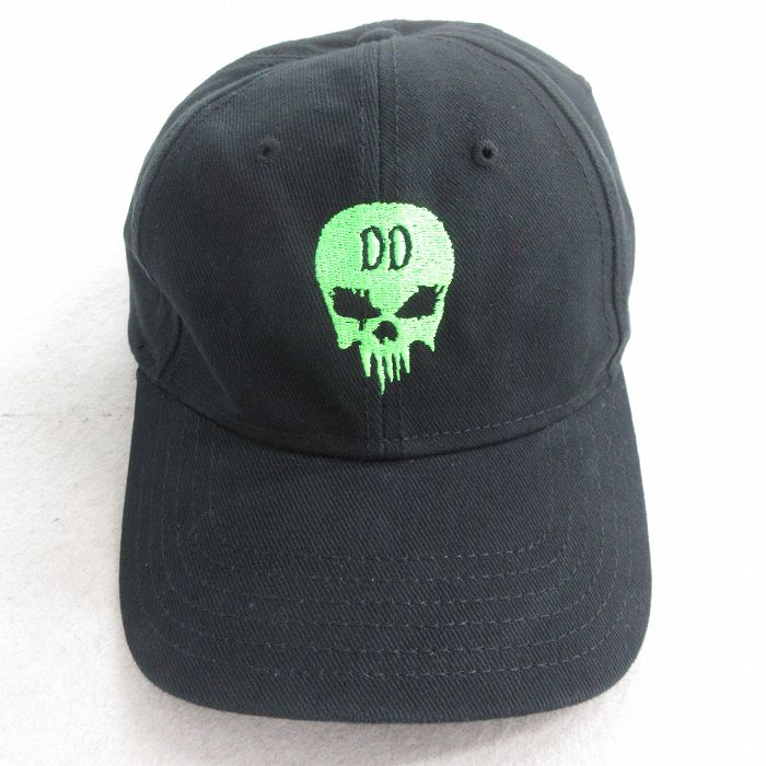 中古 OTTO キャップ スカル 刺繍 コットン 黒 ブラック 25aug04