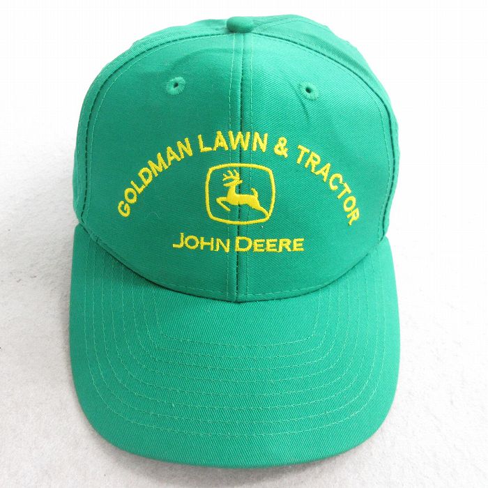 中古 キャップ JOHN DEERE 刺繍 緑 グリーン 25aug04