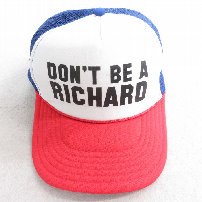 中古 OTTO メッシュ キャップ RICHARD マルチカラー 青他 ブルー 25aug04