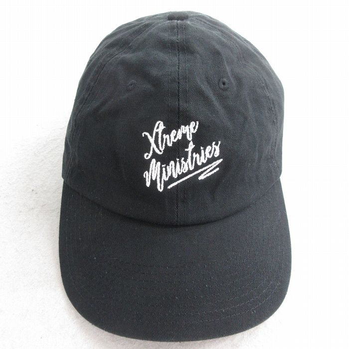 中古 キャップ Xtreme Ministries 刺繍 USA製 黒 ブラック 25aug05