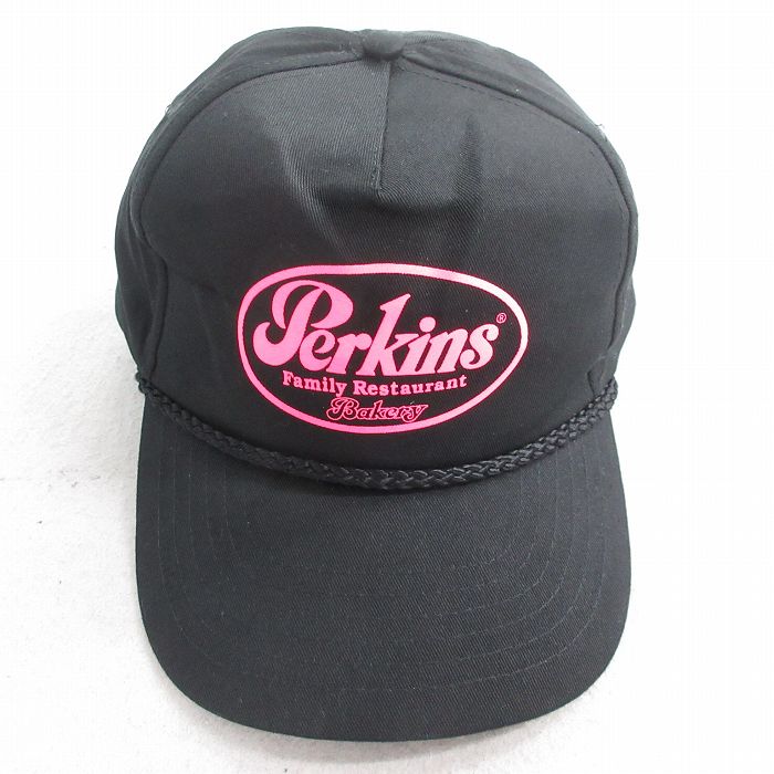 中古 キャップ 90年代 90s Parkins 黒 ブラック 【spe】 25aug07