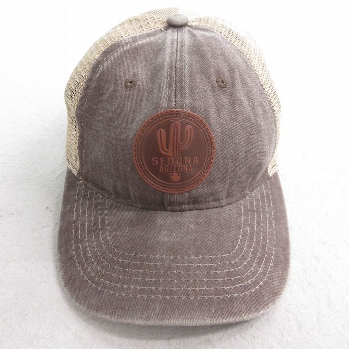 中古 メッシュ キャップ SEDONA ツートンカラー こげ茶他 ブラウン 25aug07