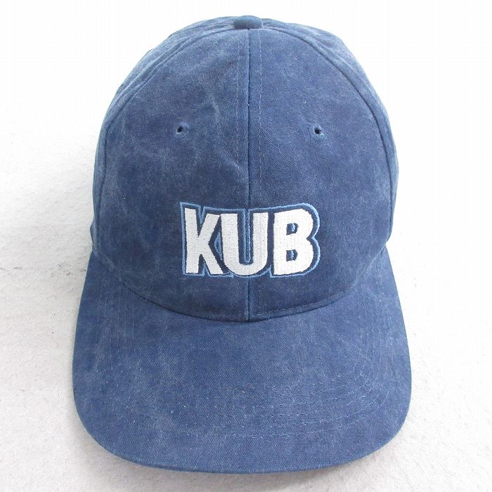 【20%OFF】中古 キャップ KUB 刺繍 コットン 紺 ネイビー 25aug07