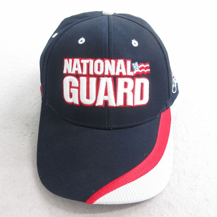 中古 キャップ NATIONAL GUARD デイルアーンハートジュニア 刺繍 コットン 紺他 ネイビー 25aug07