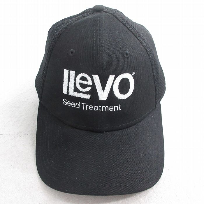 【50%OFF】中古 ニューエラ メッシュ キャップ ILeVO 刺繍 黒 ブラック 【spe】 25aug07
