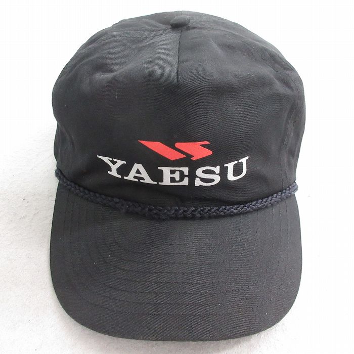 中古 キャップ 90年代 90s YAESU 黒 ブラック 25aug08