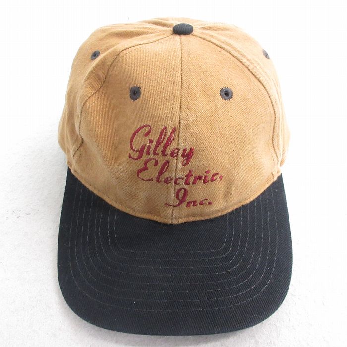 中古 キャップ Gilley Electric 刺? ツートンカラー 茶他 ブラウン 25aug08