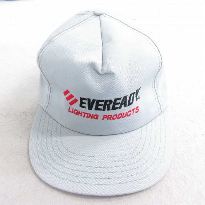 中古 キャップ 90年代 90s EVEREADY 刺繍 USA製 グレー 25aug09