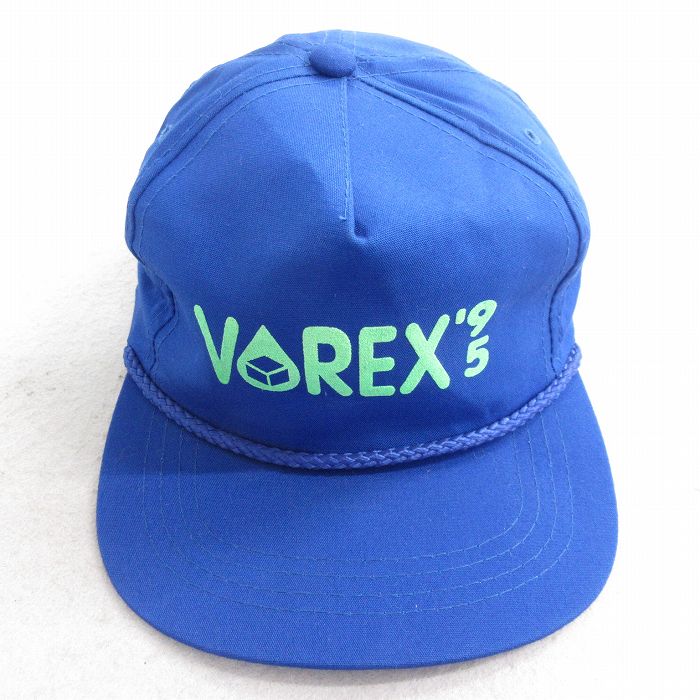 中古 キャップ 90年代 90s VOREX 青 ブルー 25aug09