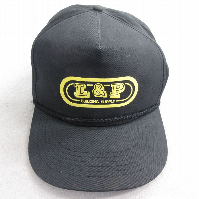 中古 キャップ 90年代 90s L&P 黒 ブラック 25aug09