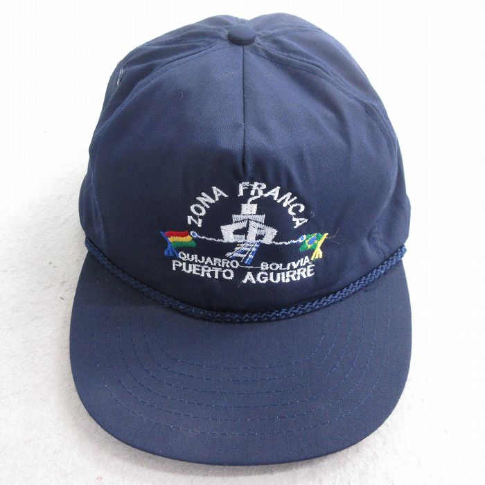 【50%OFF】中古 キャップ ZONA FRANCA 刺? 紺 ネイビー 25aug09