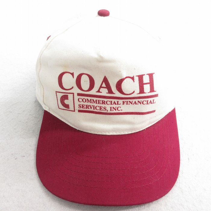 中古 キャップ 90年代 90s COACH ツートンカラー エンジ他 25aug12