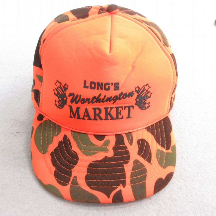 【20%OFF】中古 キャップ 90年代 90s Worthington MARKET オレンジ他 25aug12