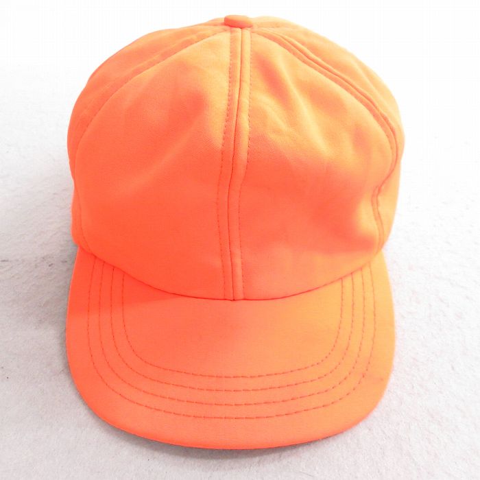 【20%OFF】中古 キャップ 80年代 80s 耳当て付き シンサレート USA製 オレンジ 内側キルティング 25aug20