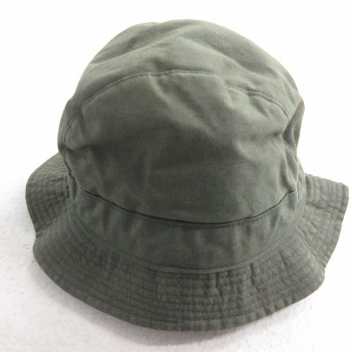 中古 オイルド バケット ハット 90年代 90s コットン アイルランド製 濃緑 グリーン 25oct04
