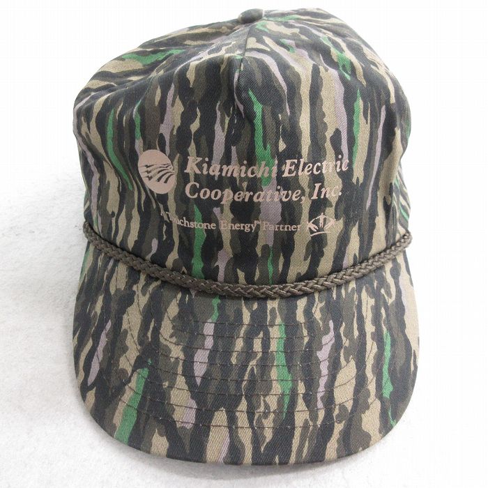 中古 キャップ 90年代 90s Kiamichi ベージュ他 カーキ 迷彩 25oct04
