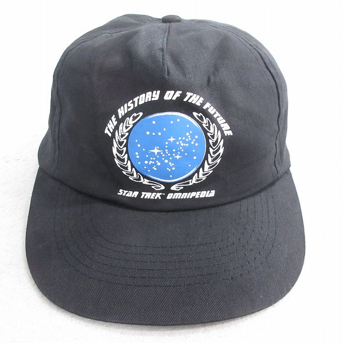 中古 キャップ 90年代 90s スタートレック STAR TREK 黒 ブラック 【spe】 25oct14