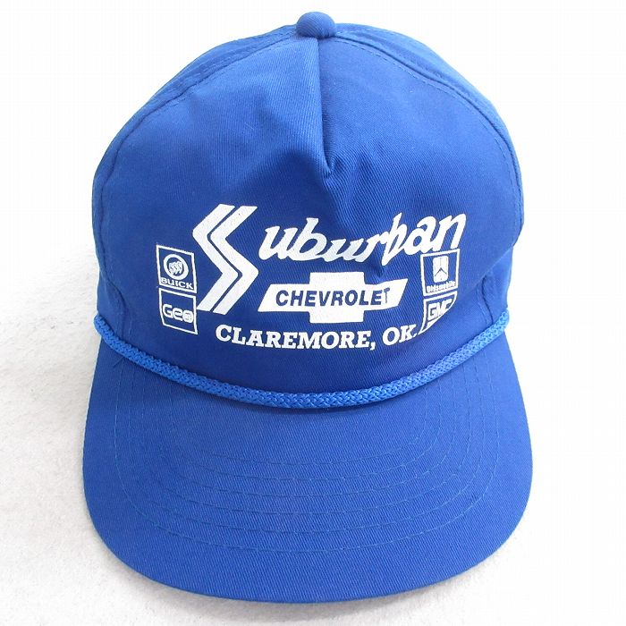 中古 キャップ 90年代 90s シボレー サバーバン 青 25nov27