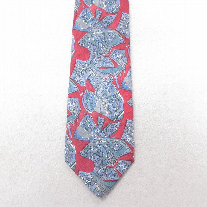 【50%OFF】中古 ネクタイ 90年代 90s シルク USA製 エンジ 24oct30