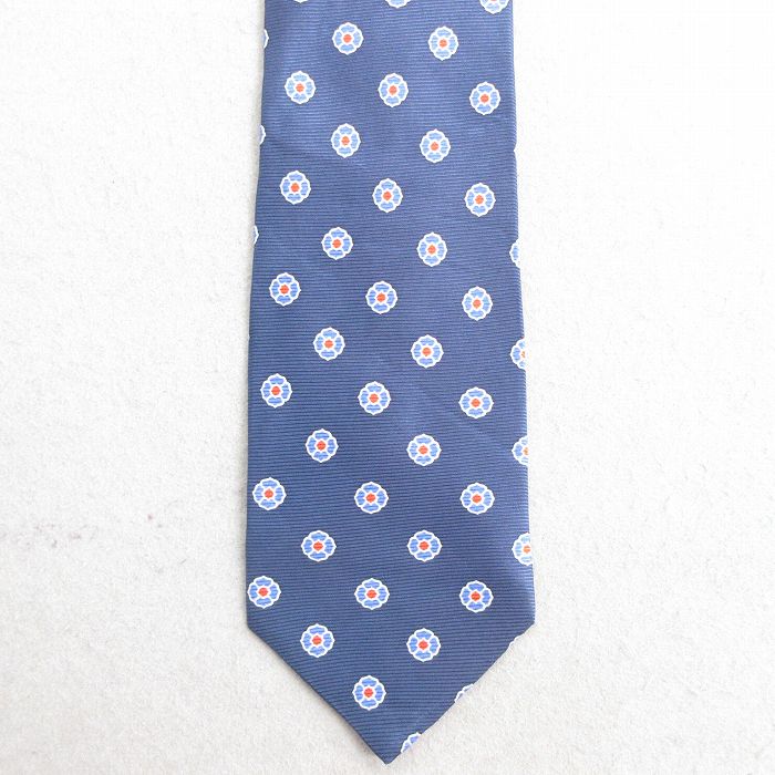 中古 ネクタイ 90年代 90s シルク USA製 紺 ネイビー 24oct31